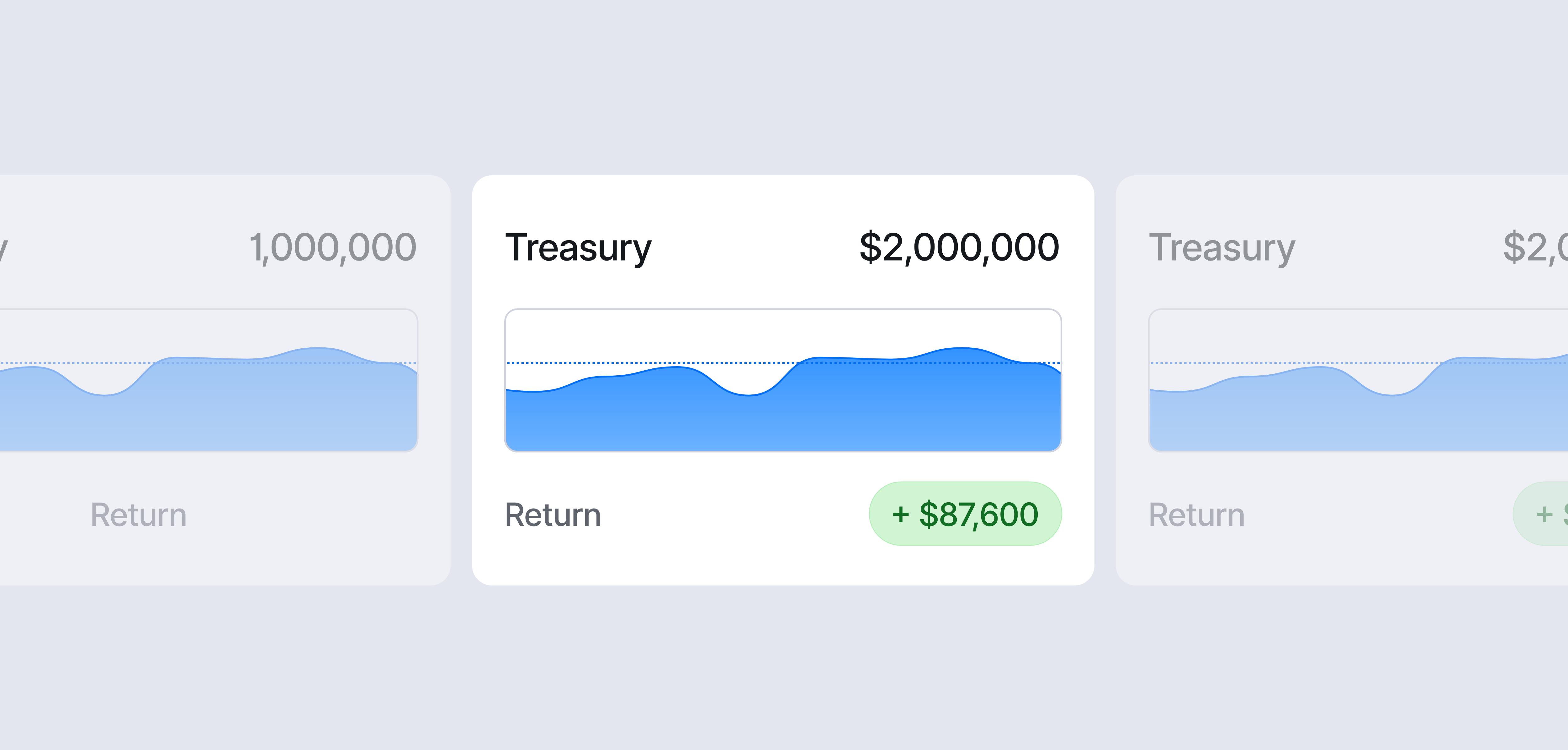 UI of Brex treasury account yield