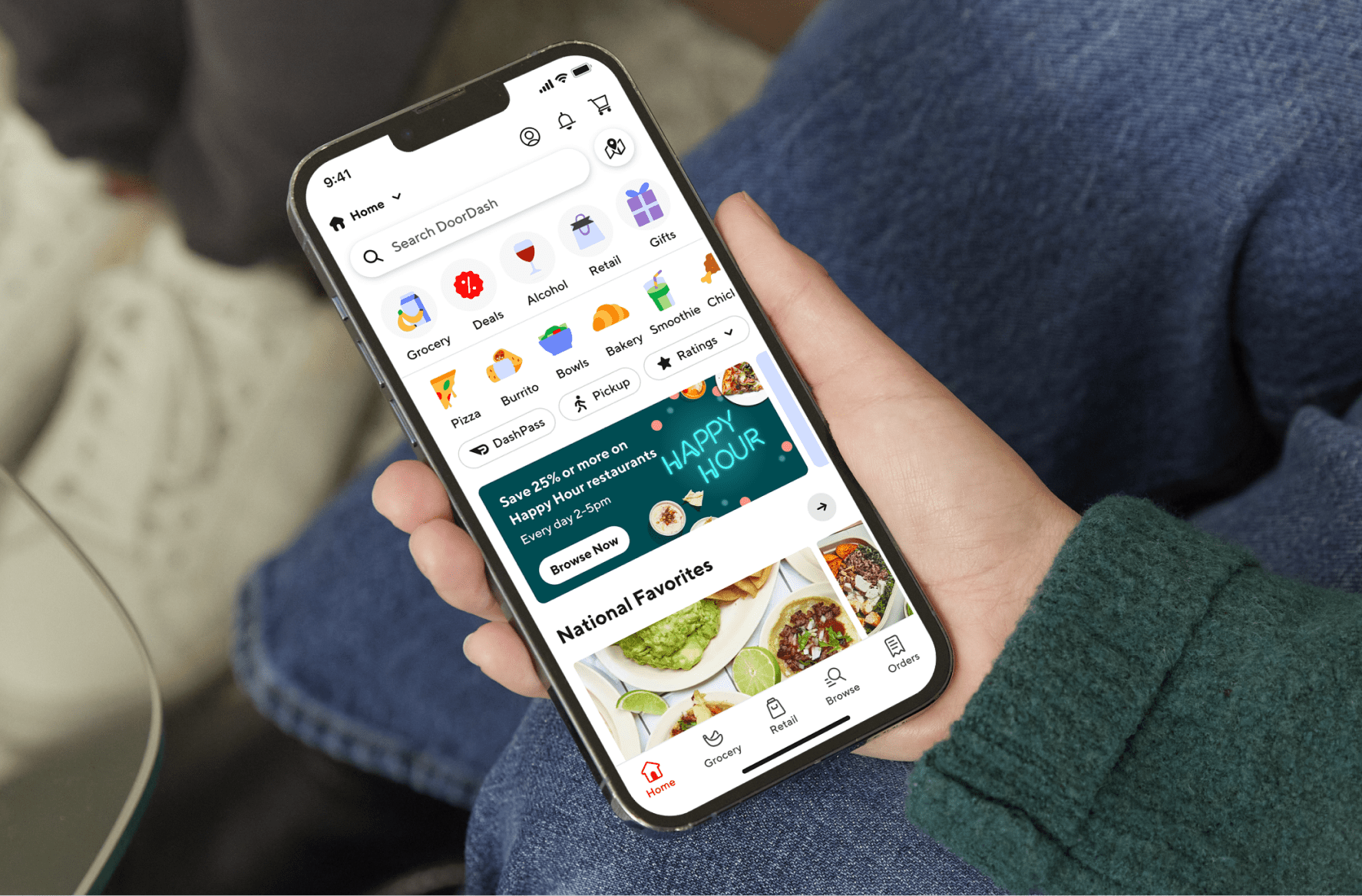 Photography of the Doordash app