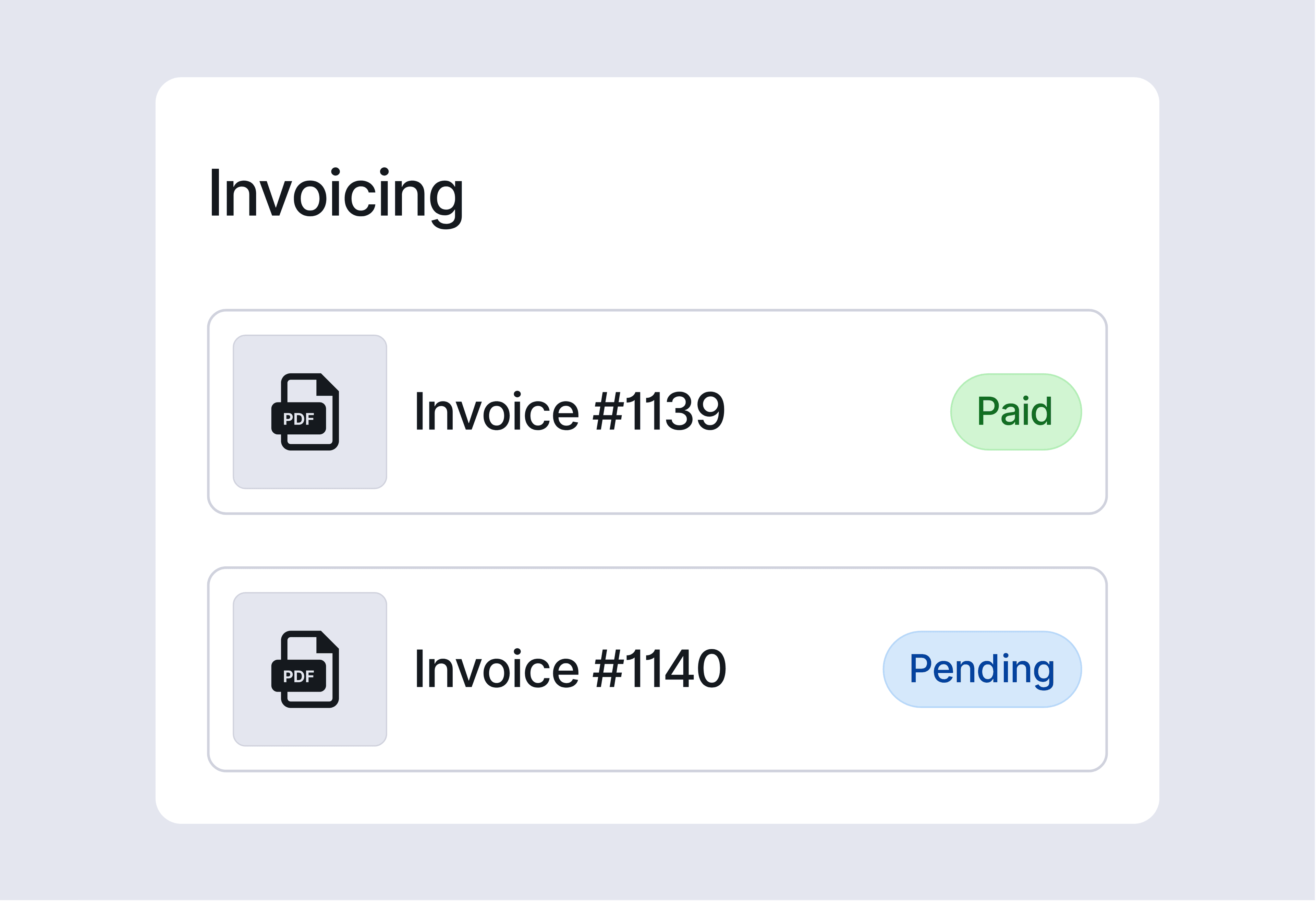 Fall release invoicing
