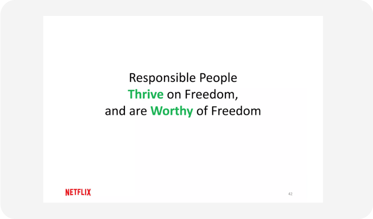 Image of netflix motto