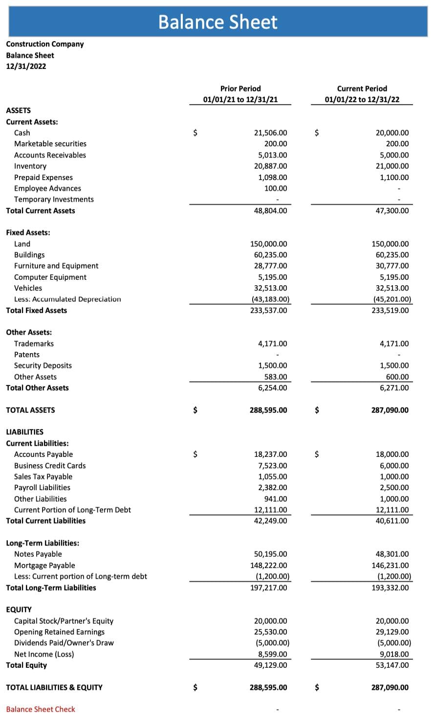 HC - Financial Statement UW 01