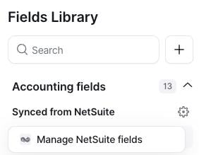 NetSuite Fields